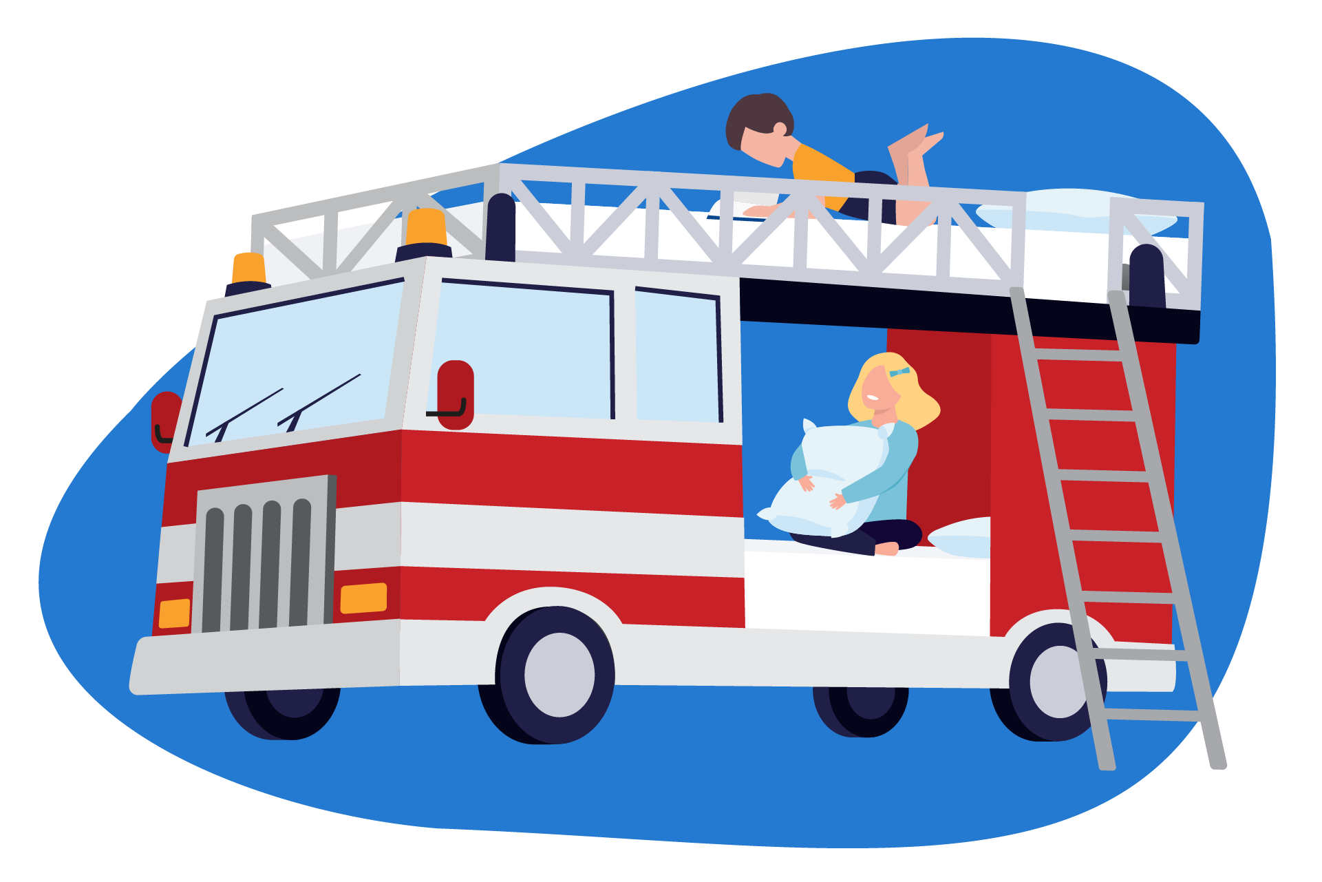 lit camion pompier enfant